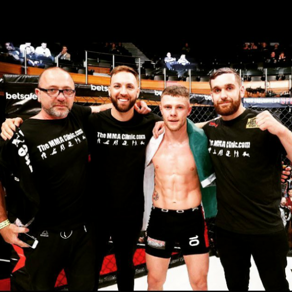 Paul Hines trained fighter wins in cage warriors